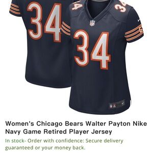 NFL Navy and Orange Jersey